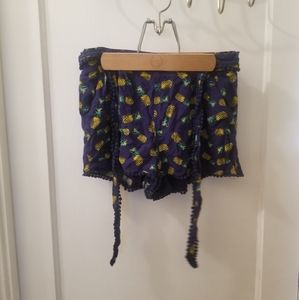 Justify Navy Blue Pineapple Shorts